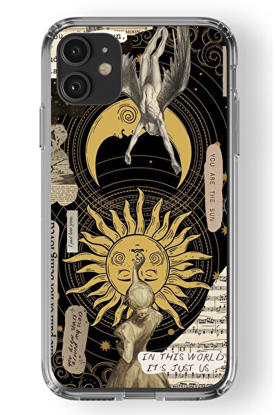 Multitronic حافظة شفافة مطبوعة بتصميم You Are The Sun متوافقة مع هاتف Iphone 11