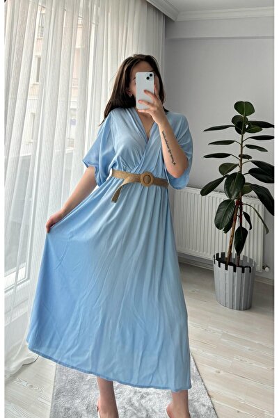 MEGOMEL Bürümcük Kruvaze Elbise