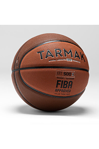TARMAK Basketbol Topu - 7 Numara - Kahverengi/Turuncu - BT500 Grip