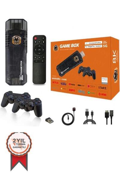 nuksoc Gc-06 5g 8k Ultra Hd 64 Gb Tv Box Game Box Android Tv Oyun Konsolu 2 In1