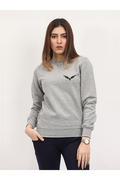 TAHANI Γυναικείο φούτερ Eagle μαύρο με στάμπα