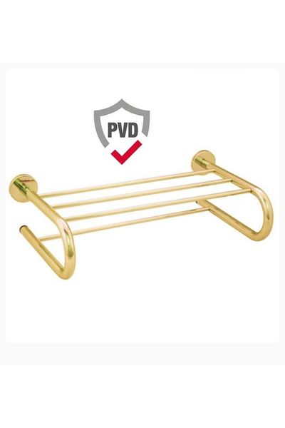 İSAOĞLU YAPI Gold Towel Holder Hotel Type Premium Gold Towel Holder Gold Towel Range