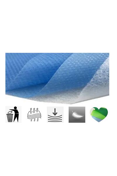 white guard Disposable Headphone Cover, Headphone Case, Shoe Covers (Pack of 100) 9 cm (L) Blue