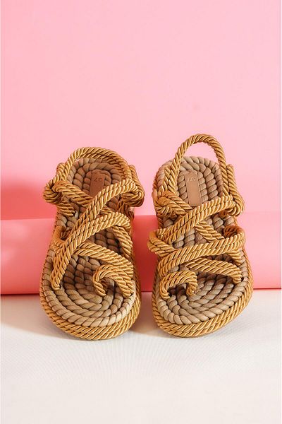 bescobel Women's Halley Mink Rope Slippers & Sandals