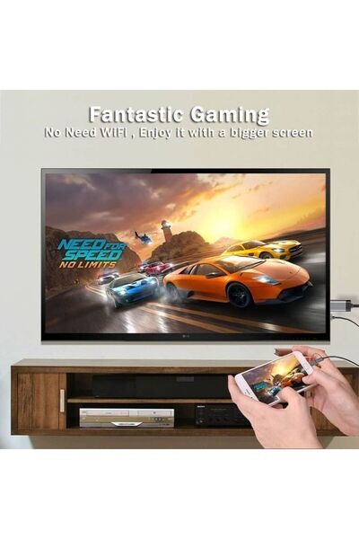 Sphone 3in1 HDMİ Kablo Telefon Tablet PC Ses Ve Görüntü Aktarma Yansıtma Kablosu Type-c İos Andorid Full HD