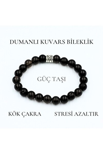 DOĞAL TAŞ CENNETİ سوار حجر الشفاء الطبيعي| سوار كوارتز سموكي من الحجر الطبيعي...