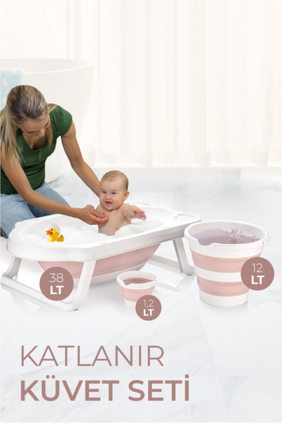 Babylike Katlanır Çocuk Küveti, Kova Ve Maşrapa Seti