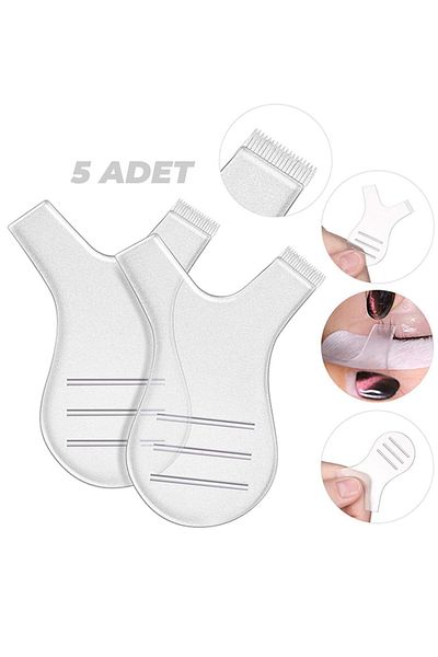 SEVRU Eyelash Lifting Y Comb, Eyebrow Lamination Combing and Application Applicator 5 Pieces