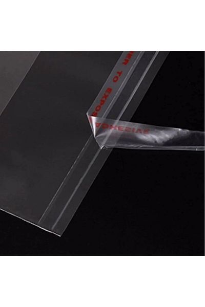 Ambalaj Evi Transparent Adhesive Bag Opp Self Adhesive Gelatin Glossy Bag 20x30 Cm 50 Pieces
