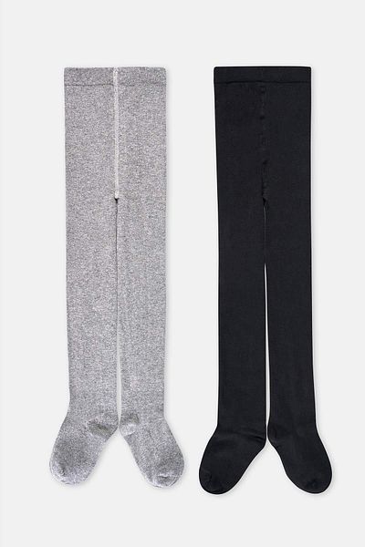 Dagi Grimelanj - 2er-Set schwarze Strumpfhosen für Mädchen