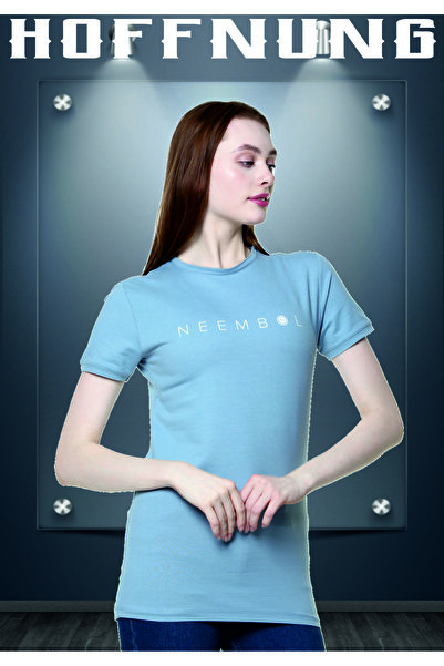 HOFFNUNG Μπλουζάκι Neembol Digital Printed 100% Cotton Slim Fit Crew Neck κοντομάνικο μπλουζάκι