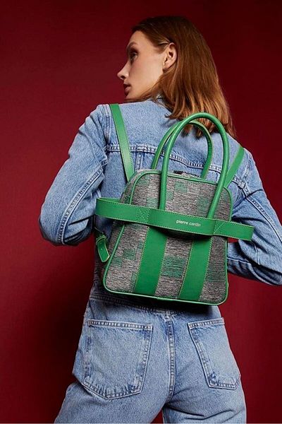 Pierre Cardin By Can Oker Grüner Damenrucksack 05pcc22k2003-kt