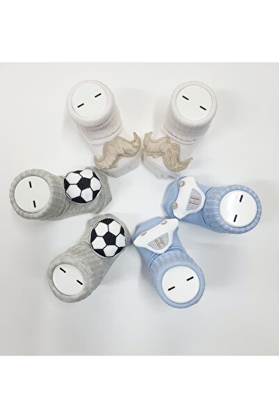 Bumbo 3lü aksesuarlı bebek çorap