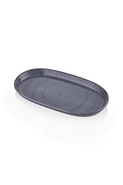 The Mia Noon Oval Servis 2li Gri 29 Cm