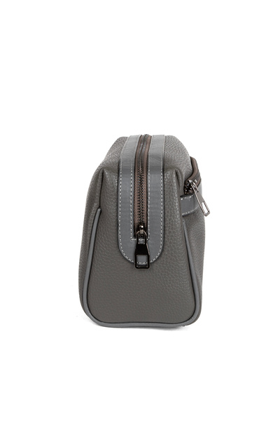 Sevinç Çanta Особиста косметичка для гоління та макіяжу, великого розміру, сіра