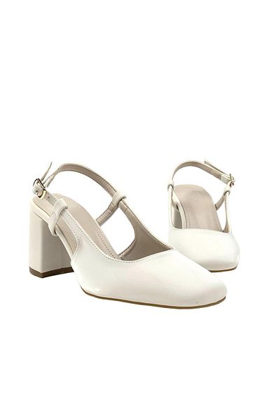 bescobel Women's Yalsa Skin Silky Material Round Toe Open Back Sandals 8 Cm 112