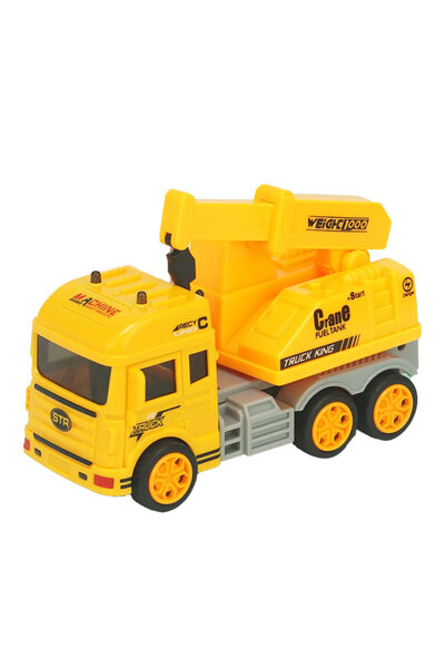 Toyaş Frictional 1:32 Truck Work Vehicles Toys Crane Engineering Vehicle 11cm