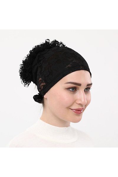 Sensu Εσωτερικό καπό με βολάν Hijab με δαντέλα