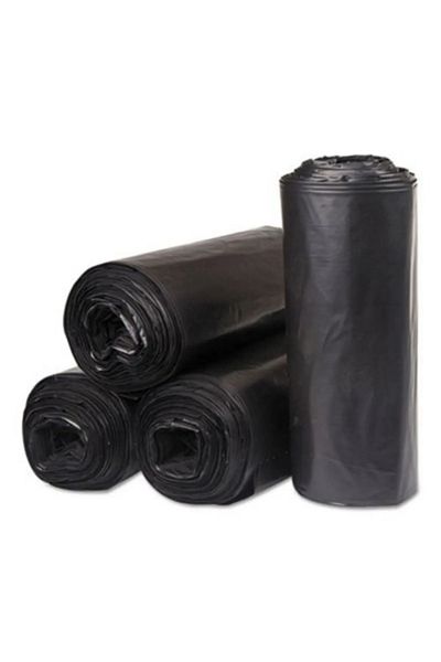 TBYSHOP 1 Roll 20 Pieces Black Standard Medium Size Extra Thick Double Layer 13 MC 55x60 80 Gram Max30 Lt