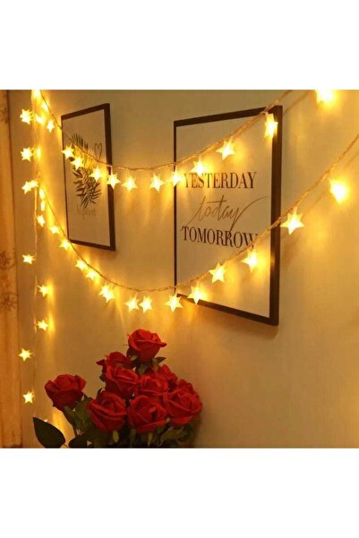 Dekoratif 5 Mt. Yıldızlı Led Dizeleri Fi?şli? Animasyonlu Yıldızlı Led 5 Mt. Fişli 40 Yıldızlı...