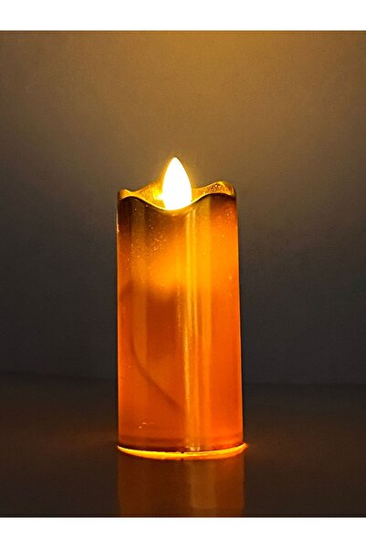 OKYANUSAYD DEKORATİF GOLD  PİLLİ GÜNIŞIĞI 12 CM LED IŞIKLI MUM