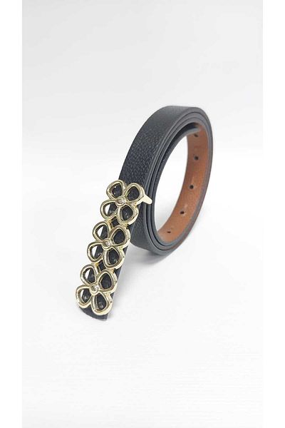 Kemerix Reversible Women's Thin Belt Set - 3 Pieces