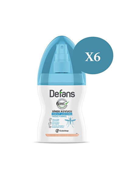 Defans Sinek Kovucu Vücut Losyonu 100 Ml X 6 Adet
