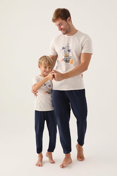 Arnetta Σετ καλοκαιρινές πιτζάμες Father and Son, 100% βαμβάκι (τιμή χωριστά)