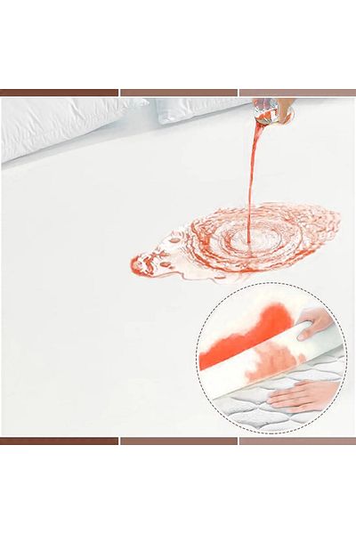 Setekshome Προστατευτικό στρώματος στρώματος με Micro Fitted Full Edge Water Liquid Proof Λευκό