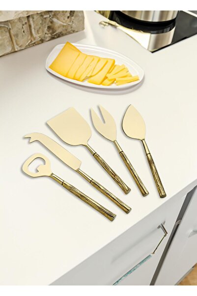 The Mia Goldy Cheese Serving Set 5 Pieces CKB0181
