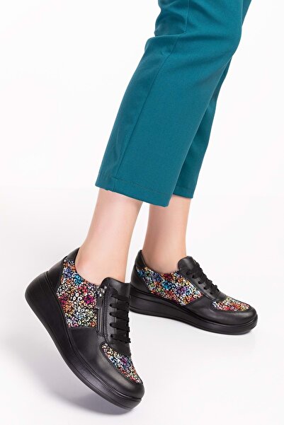 Gondol Genuine Leather Anatomical Sole Comfortable Zippered Shoes Ndr.3802