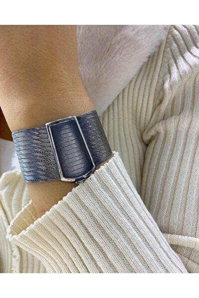 bestmysilver Kadın Gümüş 13 Sıra Oksitli Klasik Toka Trabzon Hasır Bileklik