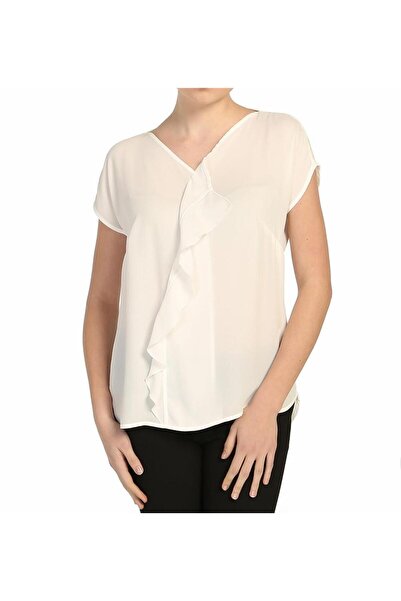 Bulalgiy BULALGİY Kadın Ekru Şifon Bluz - BGA731292