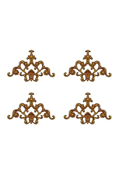 DECOZZA Dekoratif Kahve Eskitme 4'lu Motif Paketi