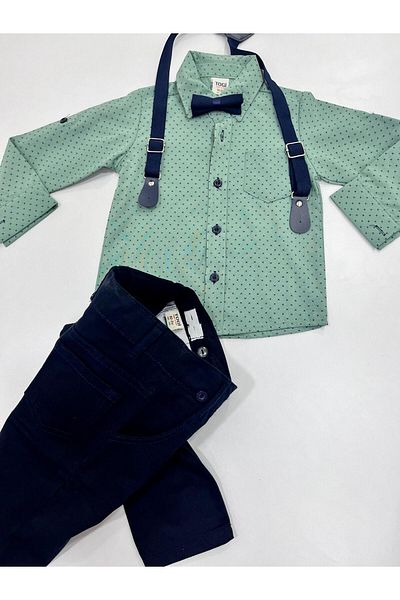 Esterella Boy/ Suspender and Bow Tie/ Shirt Trousers / Boy Set