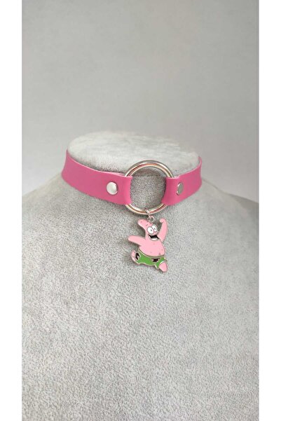 Fugusugu Sedric Pembe Choker Kolye