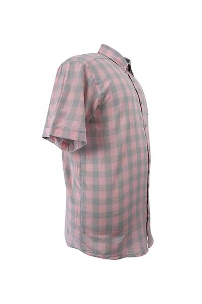 marufshop Ανδρικό κοντομάνικο πουκάμισο από βαμβάκι κατάλληλο για μεγάλο μέγεθος 115 κιλών