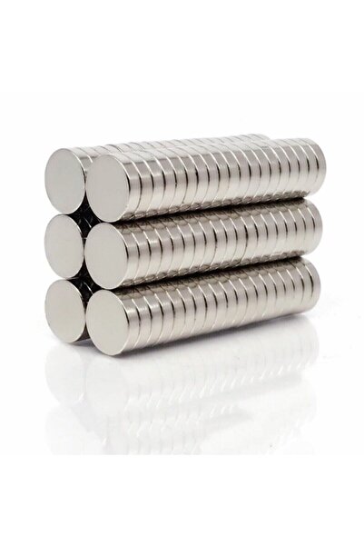 Dünya Magnet Yuvarlak, Neodyum Mıknatıs, 12x3 Mm, Güçlü Magnet, 10 Adet