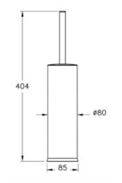 VitrA Base 300 Tuvalet Fırçalığı A4415536 Mat Siyah