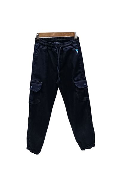 The Coffee Kids Jeans Cargo Pocket Wide Boy's Pants (Baggy)