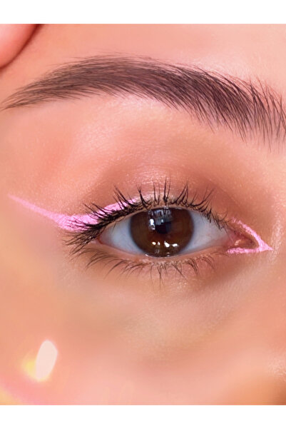 séduisante Pembe Renkli Eyeliner Ve Far