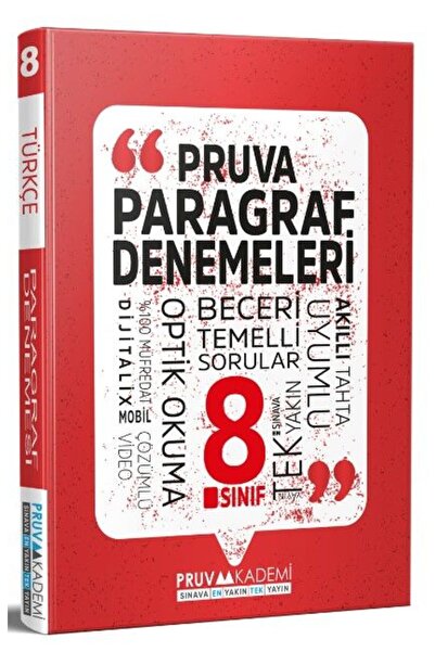 Pruva Akademi 8. Sınıf Paragraf Denemeleri