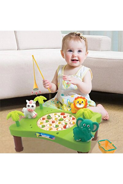 PeriYedi Müzikli Sesli Masalı Mıknatıslı Balık Yakalama Oyun Seti 24 Parça