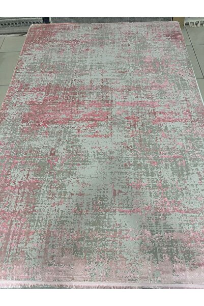 RUG RugHalı Cordoba DB01 Pembe Gri Viskon 160 x 230 Halı Premium Kalite
