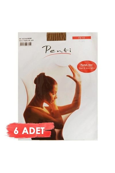 Penti Дамски лъскави тънки чорапогащи, тъмносини, брой 66