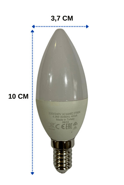 Osram 4,9W (40W) 2700K (Sarı Işık) E14 Duylu Led Ampul (2 Adet)