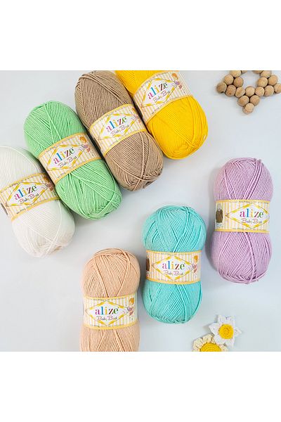 Alize Baby Best 5 τεμαχίων 183 Ice Crystal πλεκτό νήμα