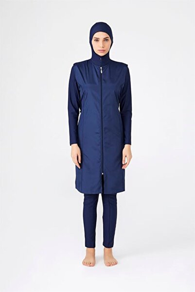 Adasea Жіночий купальник з лікрам і застібкою-блискавкою, повністю закритий, для плавання 2185