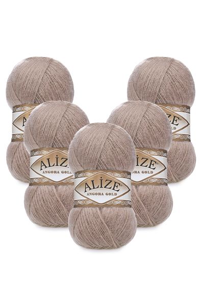 Alize Angora Gold 5 τεμαχίων 542 Sand Beige Πλεκτό νήμα χειρός