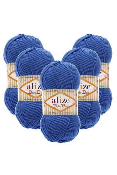 Alize Baby Best 5 Pack 141 Sapphire Hand Knitting Yarn